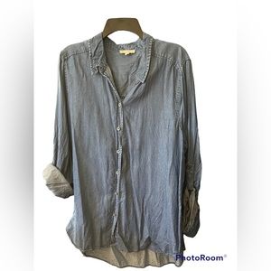 Soft button down Jean Shirt. Very Soft